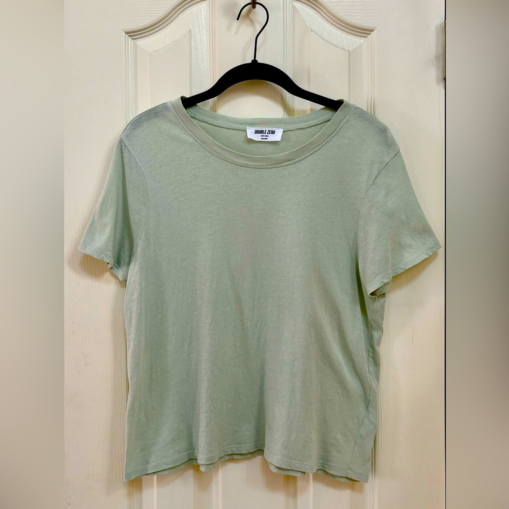 Women’s Double Zero Mint Green Cropped T- Shirt